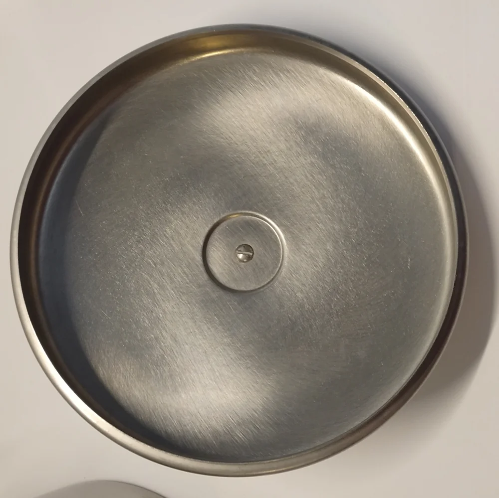 Vintage MCM West Bend Ice Butler Ice Bucket Stainless Steel Wood Knob Handle